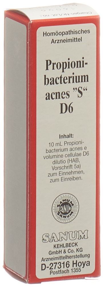 SANUM Propionibacterium acnes Tropfen 6 D 10 ml