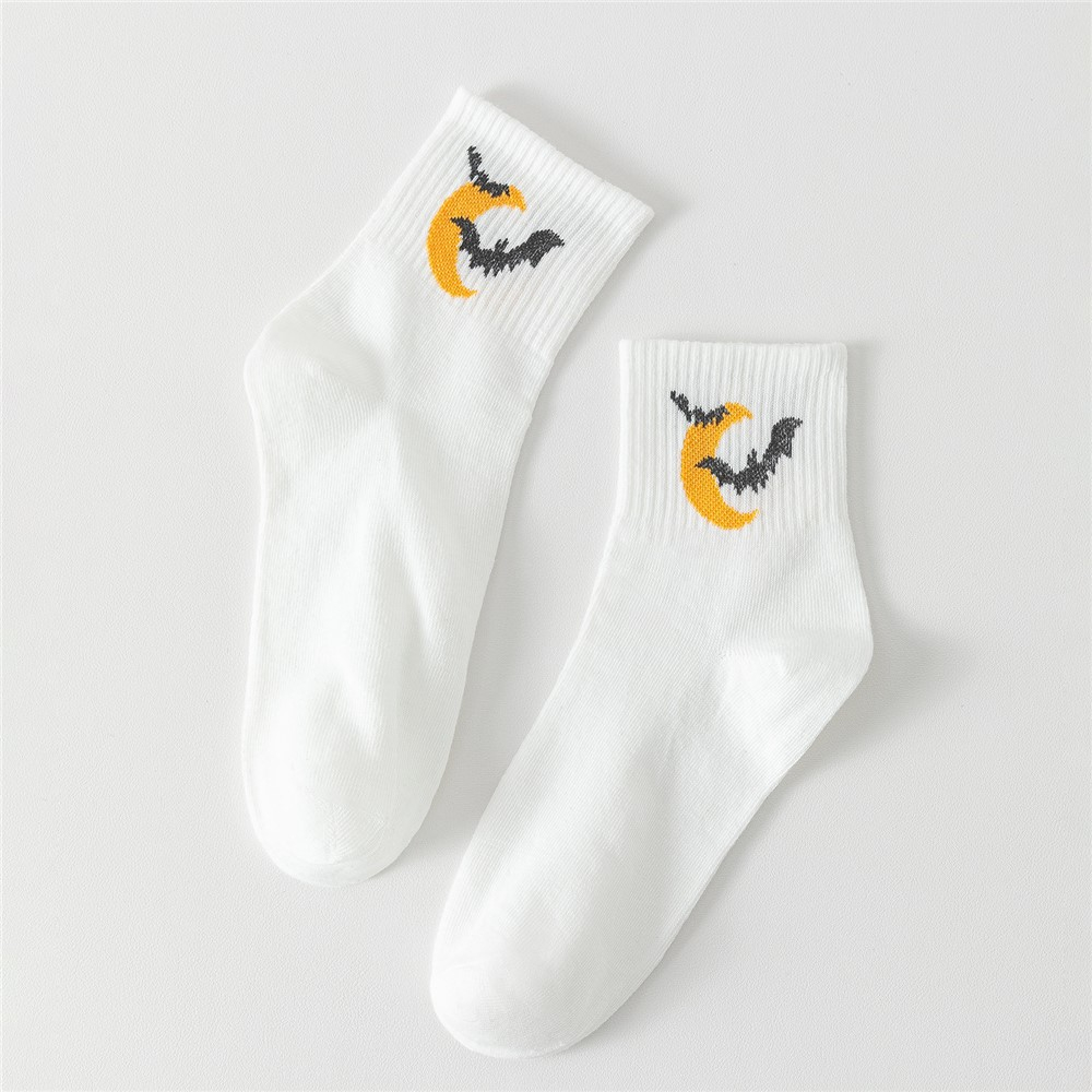 (5 Paar) Unisex Socken Halloween Fashion Strümpfe Füsslinge (One Size) - Bunt