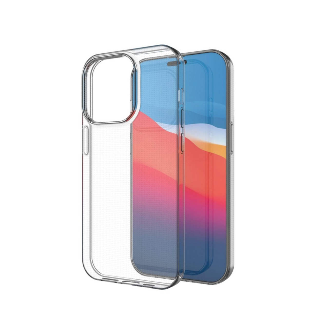 iPhone 14 Pro Gummi Case Hülle Slim Design 1.0 mm - Transparent