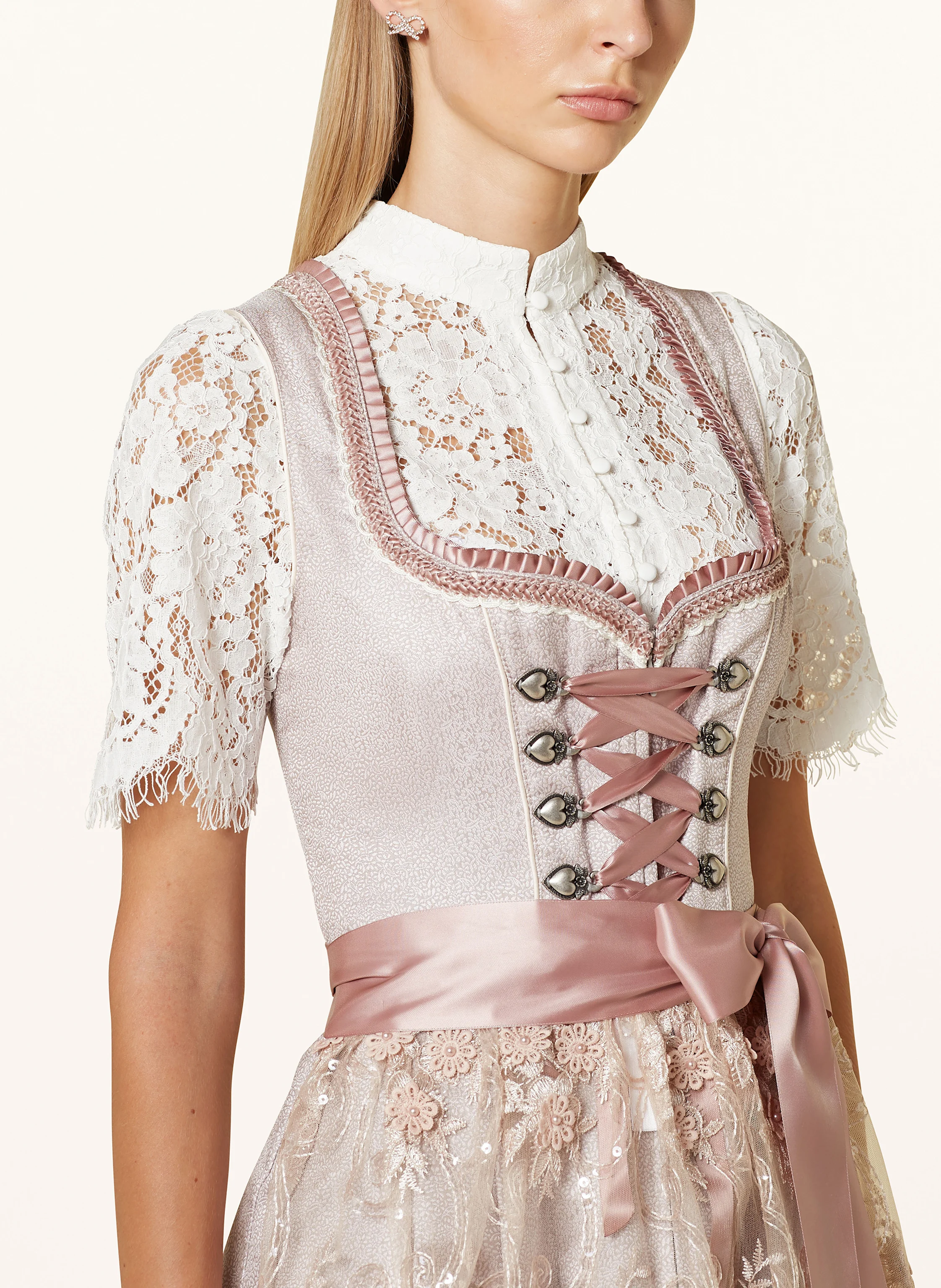 KRÜGER Dirndlbluse aus Spitze