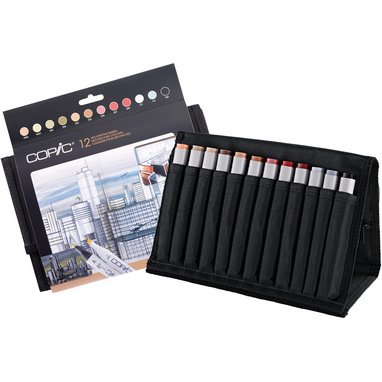 Marqueur classic, kit de 24 avec 12 couleurs