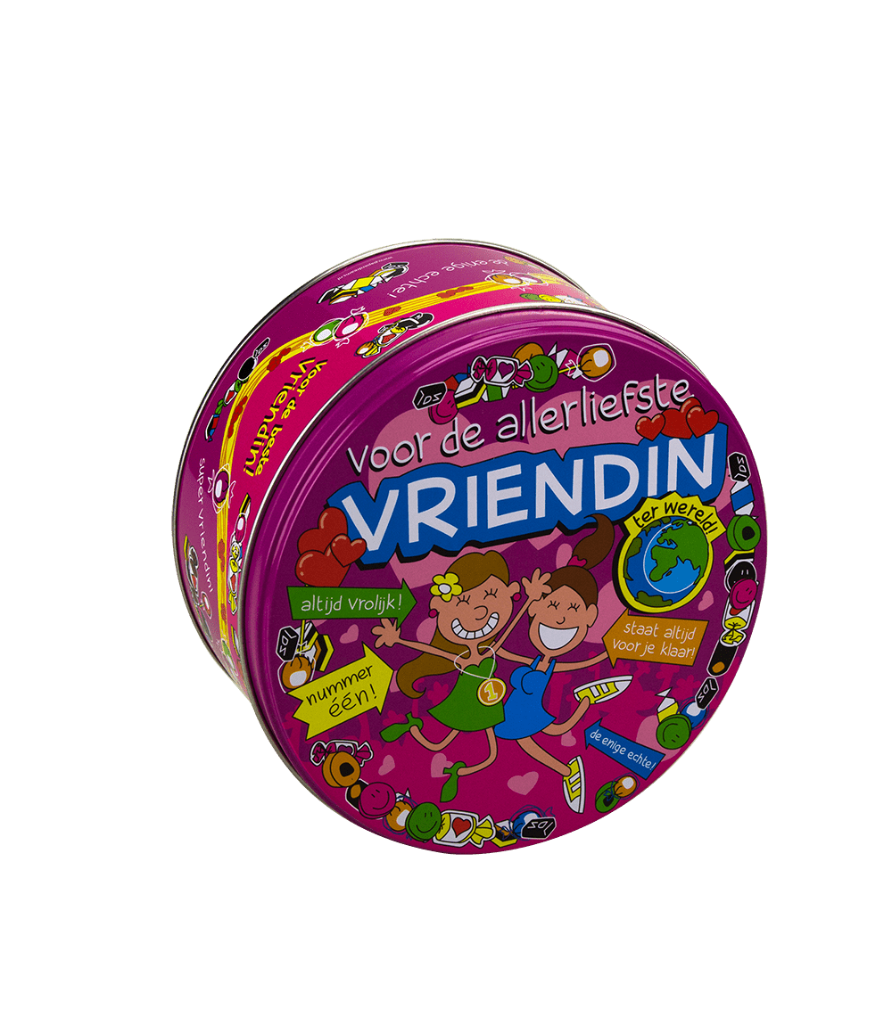 Snoeptrommel Vriendin 14cm