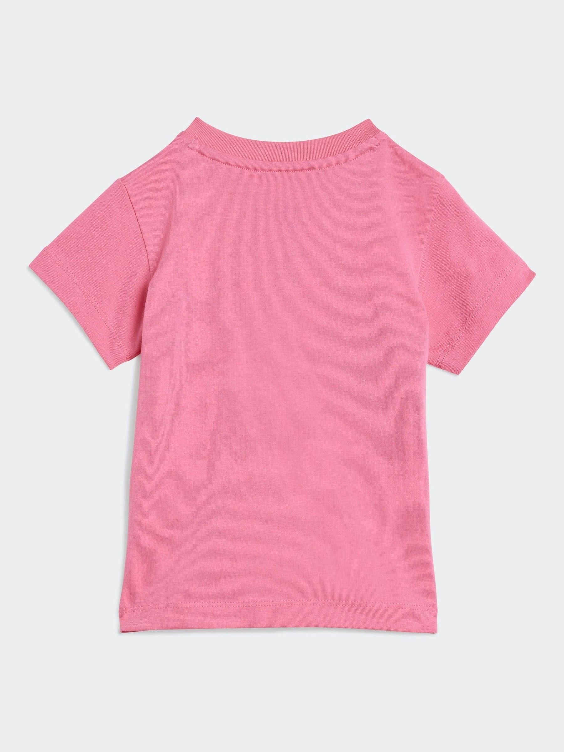 Roze - adidas Originals - Set van T-shirt en fietsbroek voor kinderen