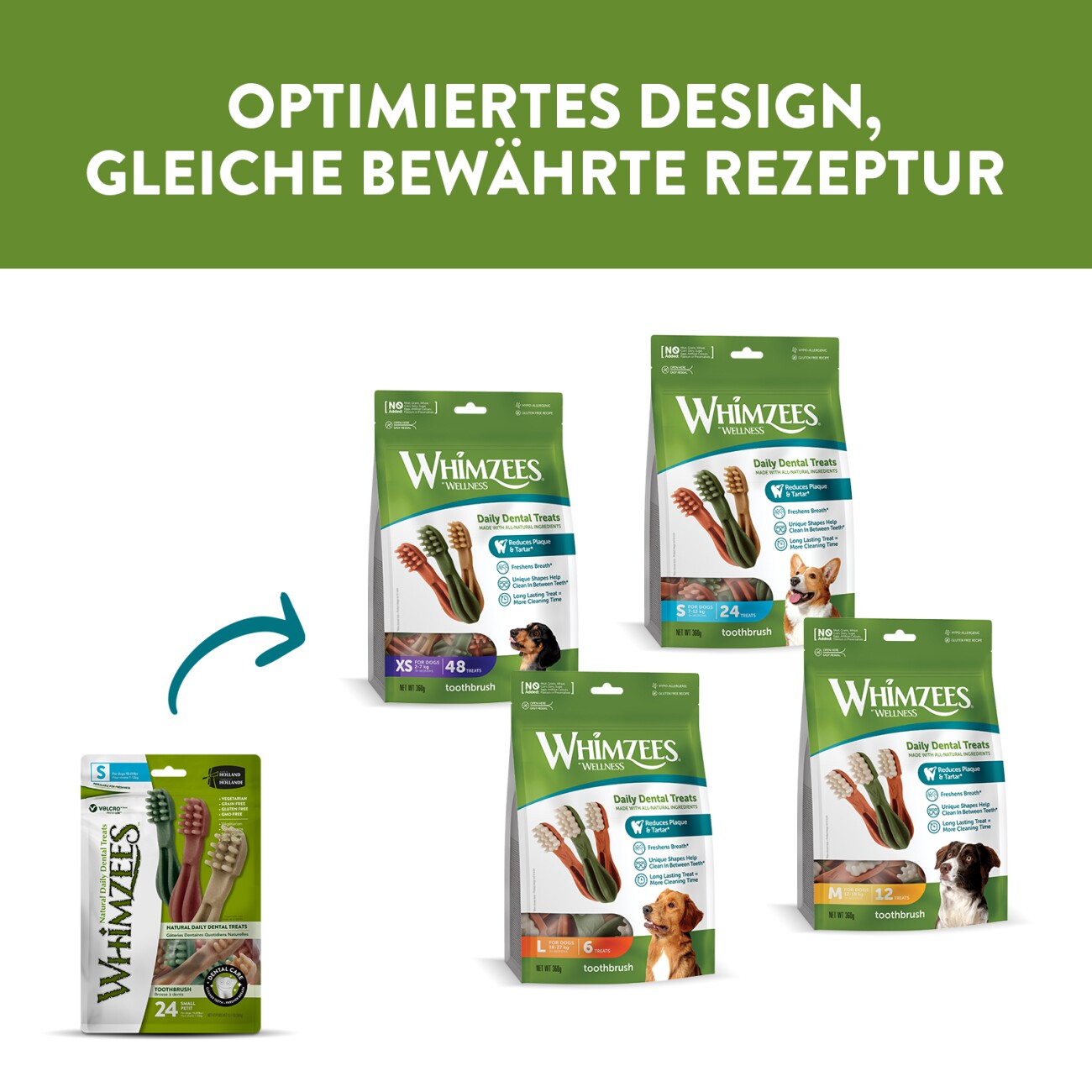 WHIMZEES Zahnpflegesnacks Zahnbürste XS
