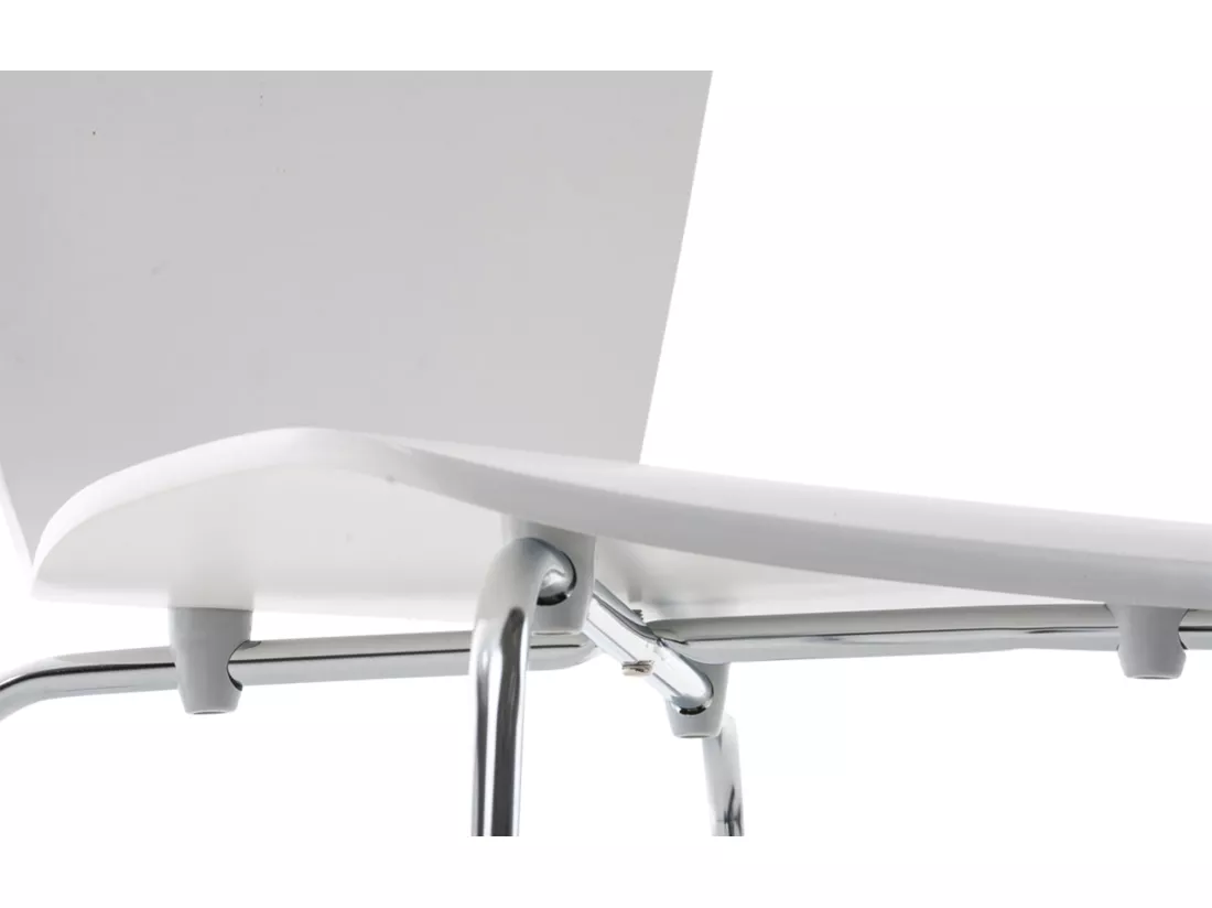 Chaise de conférence - Bois - Blanc - Aaron