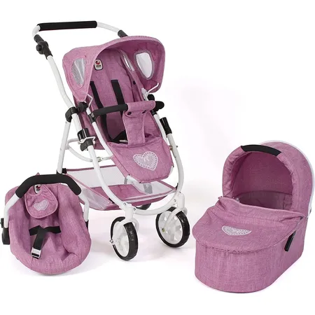 Bayer Chic 2000 3 in 1 Kombi EMOTION ALL IN, Jeans pink