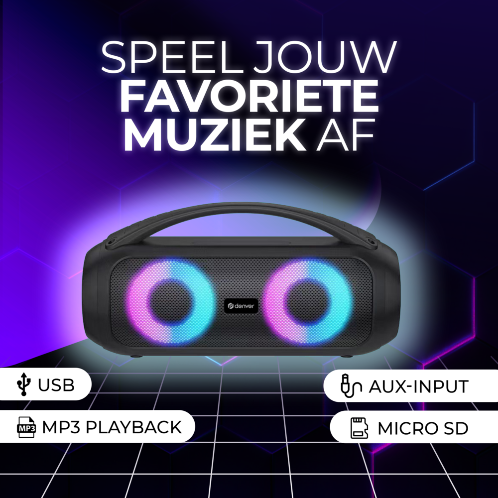 Denver BTG616 Bluetooth partyspeaker