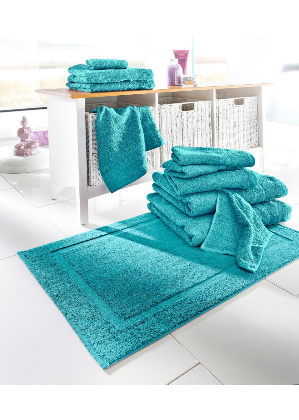 Lot de 2 tapis de bain hôtel
