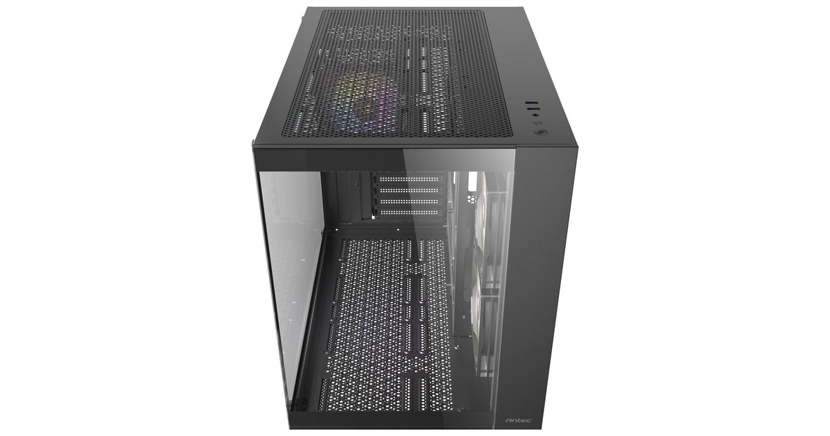 AntecCX800 ARGB midi tower behuizing  (Zwart | 1x USB-A | 1x USB-C | Tempered Glass)