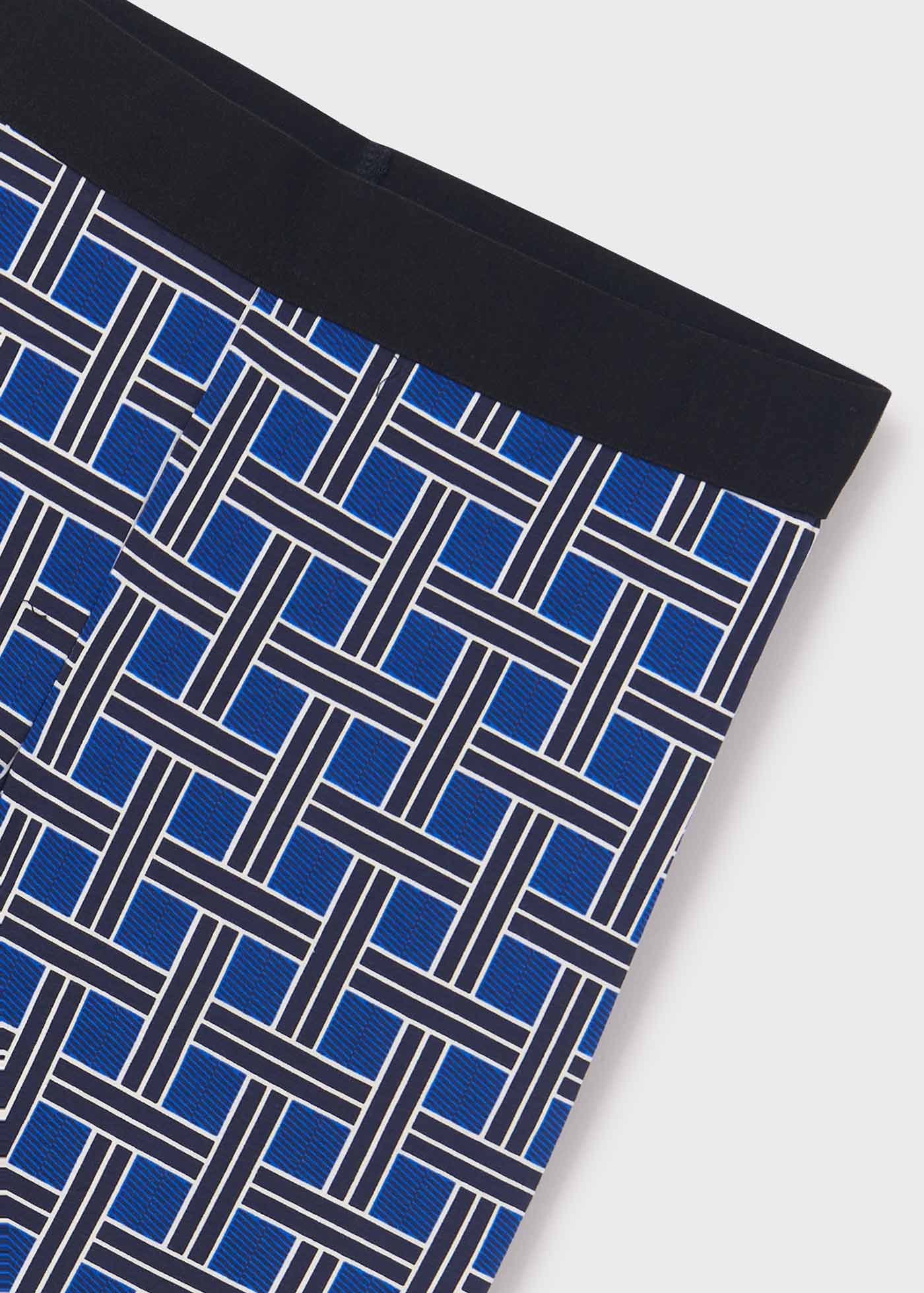 Calças legging compridas estampadas em algodão sustentável para meninas