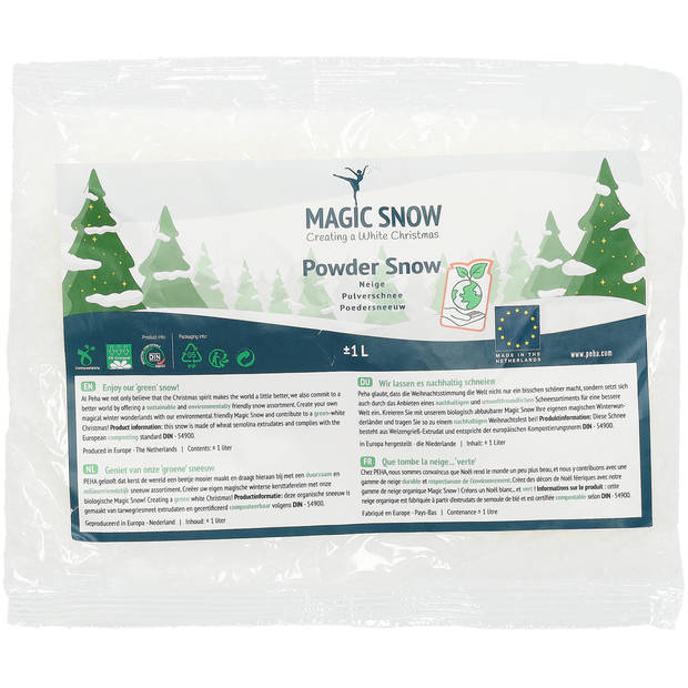 Bio Poedersneeuw - 1 liter