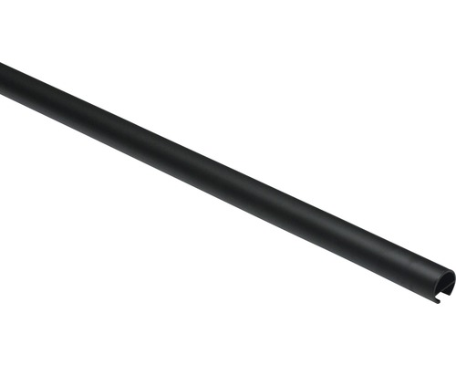 Gordijnroede met binnenrail I Memphis zwart 120 cm Ø 16 mm