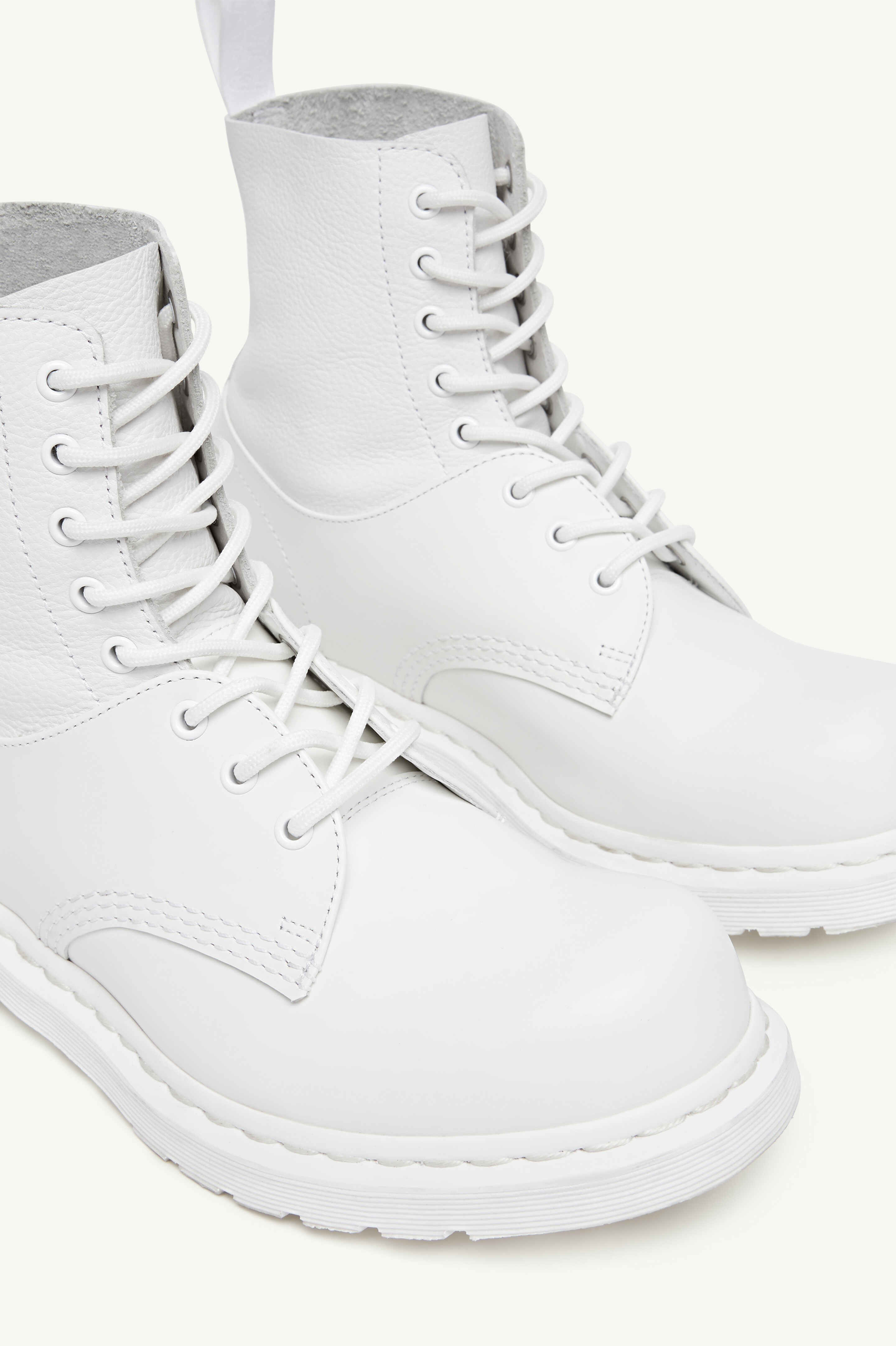Bottes MM6 X Dr. Martens en cuir de veau pour femme | MM6