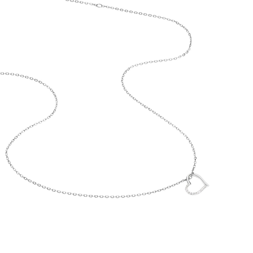 Collier Salona Argent Blanc Oxyde De Zirconium