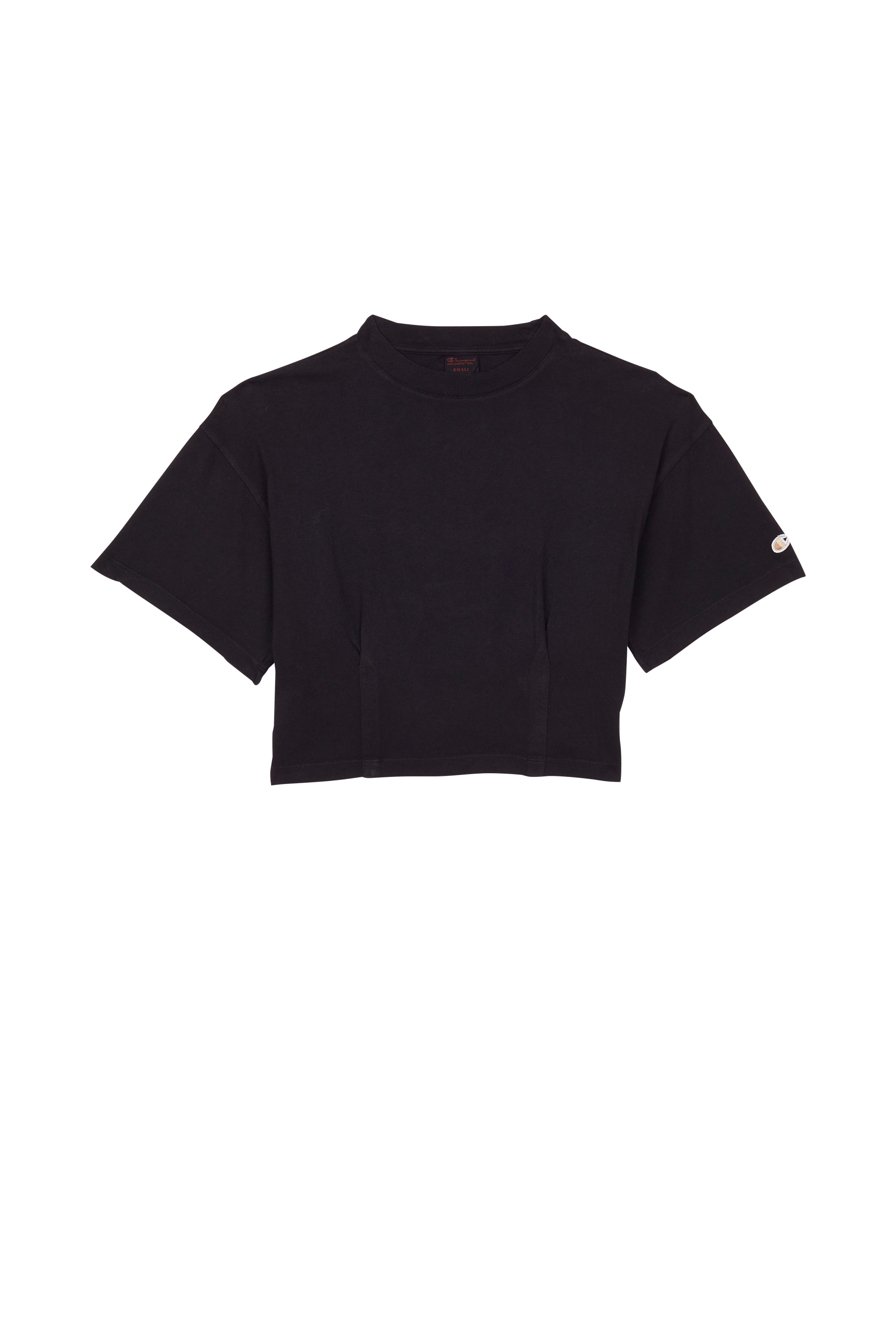 CHAMPION T-shirt crop en Coton biologique Noir