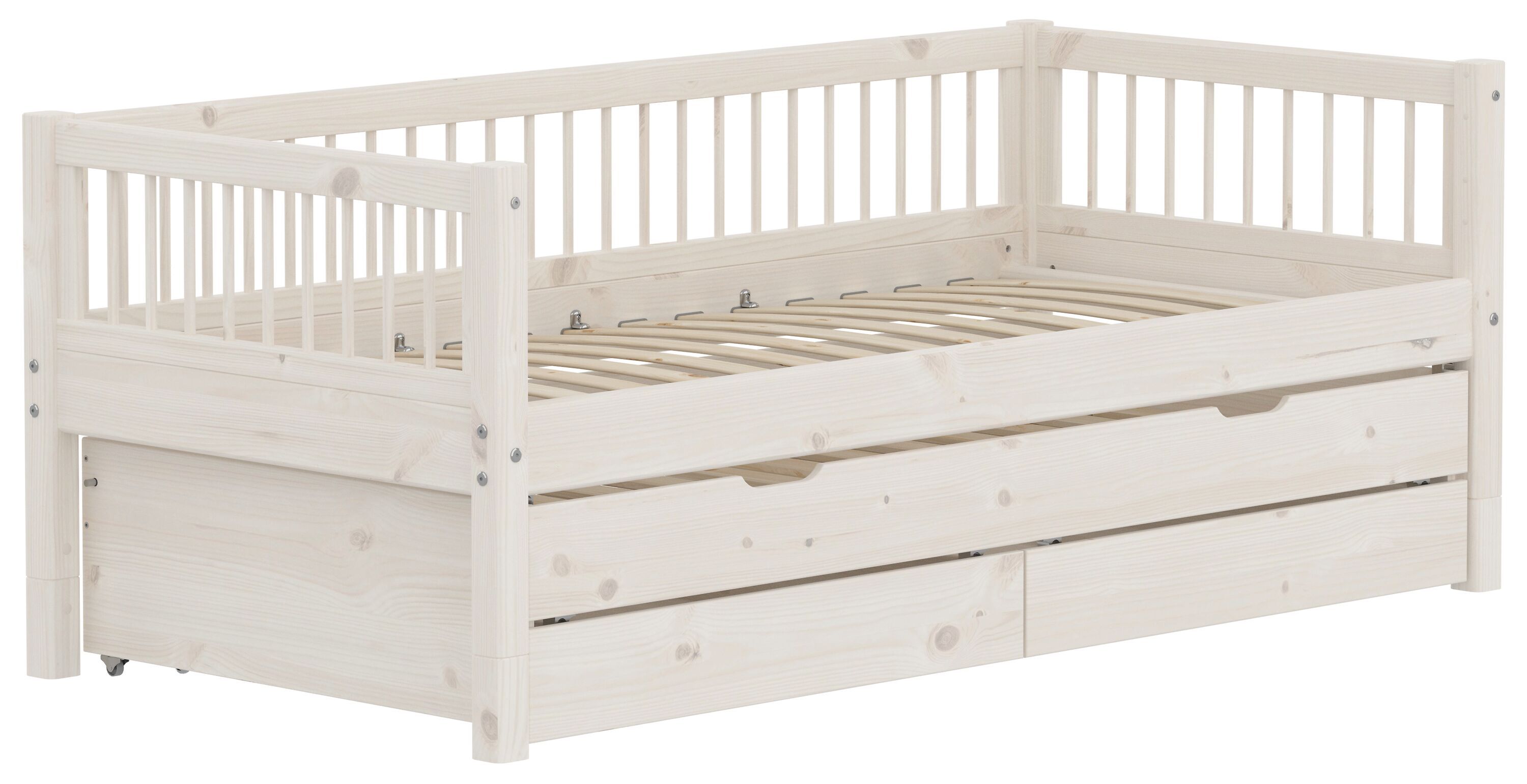 Flexa CLASSIC Kombibett - White Wash / B: 100.0 cm x T: 210.0 cm x H: 81.0 cm
