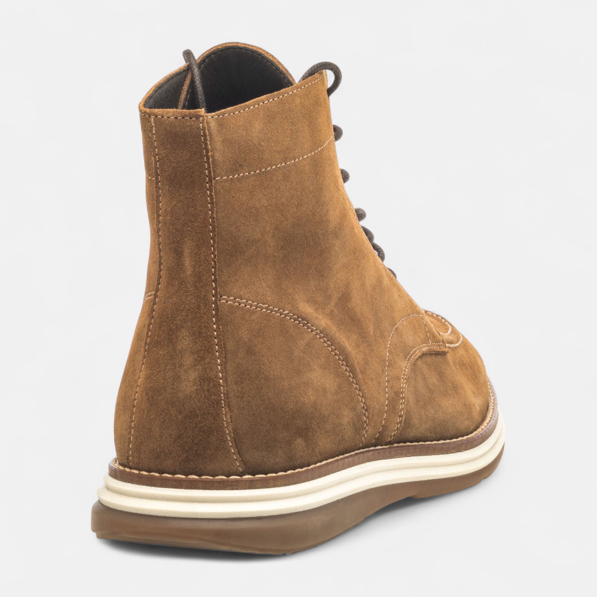 Bottines Homme en cuir cognac