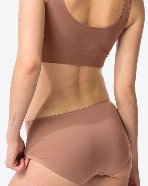 hipster femme second skin en micro marron moyen