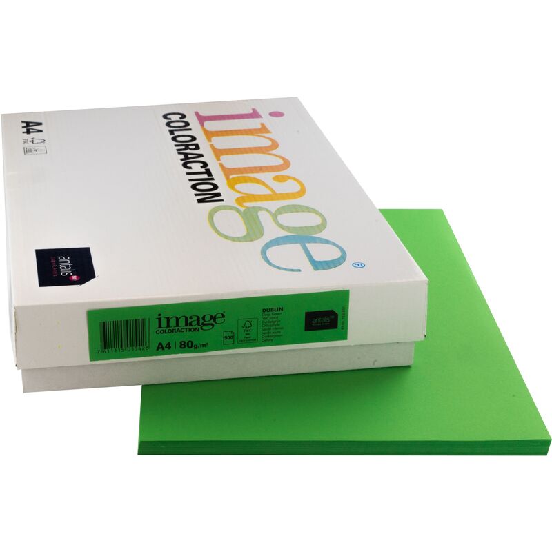 Image Coloraction Papier farbig, A4, 80 g/m², dublin dunkelgrün