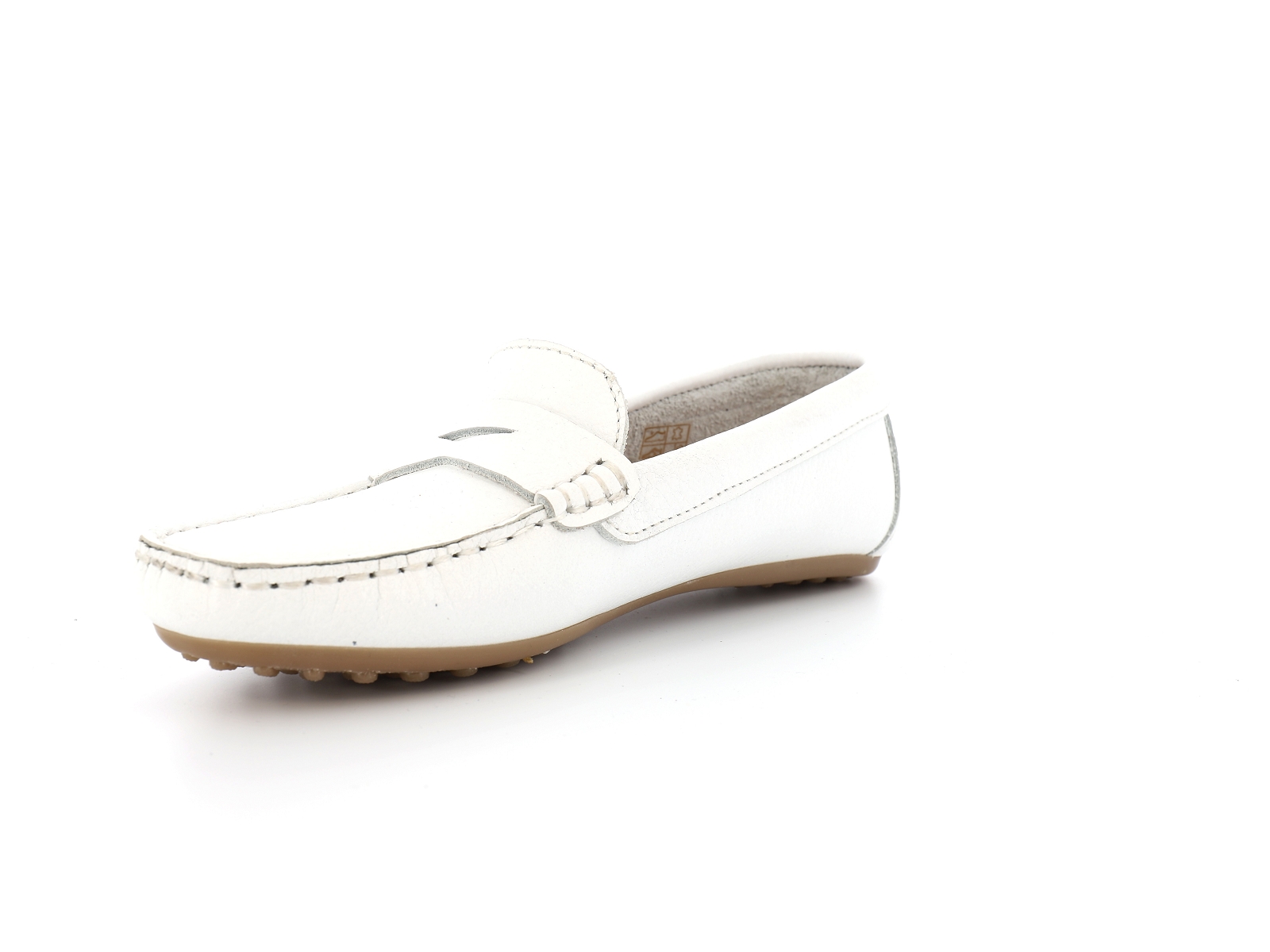 Benson shoes-84050 Cuir Blanc