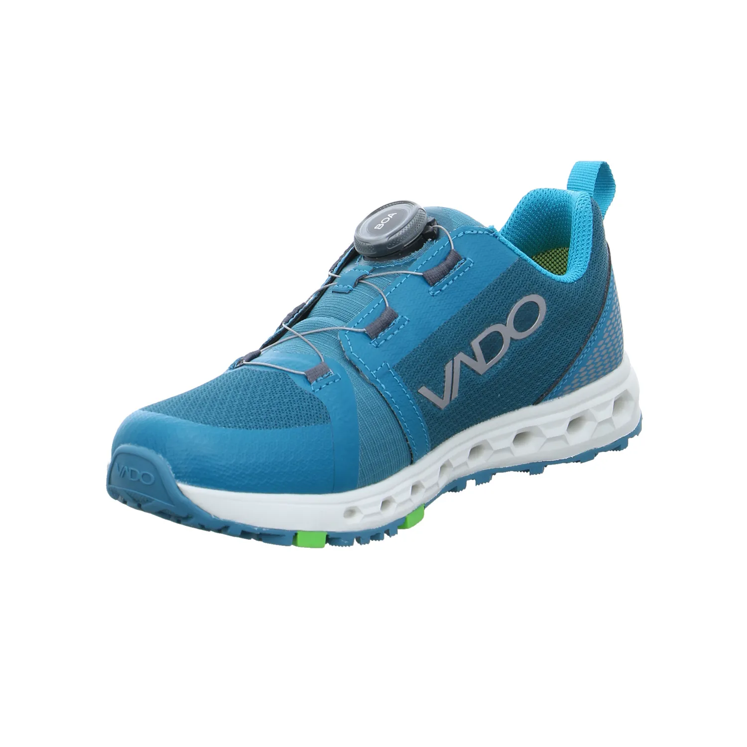 VADO Jugend-Halbschuh Petrol Textil  Sneaker Outdoor