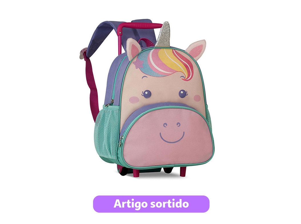 TROLLEY PRÉ-ESCOLAR CLIO UNICORNIO 27X33X11.5CM MODELOS SORTIDOS