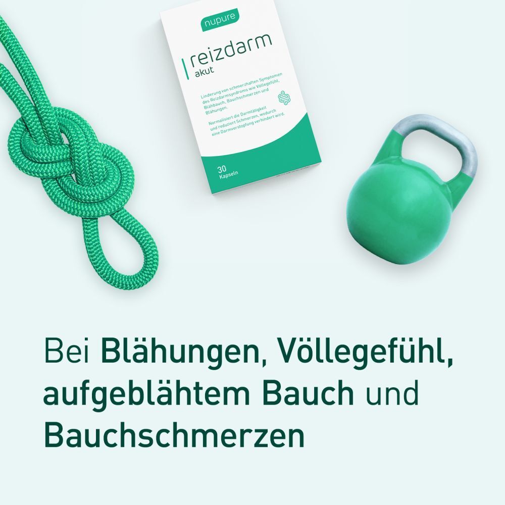 nupure reizdarm akut bei Völlegefühl, Blähbauch und Bauchschmerzen
