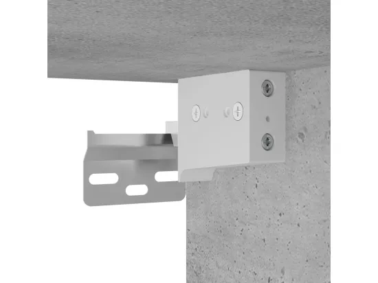 Armoire de salle de bain suspendue gris béton bois d'ingénierie
