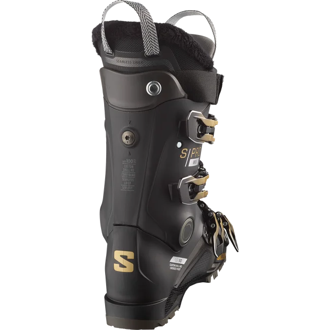 S/PRO MV 90  Pistenski Damen Black/GoldMet./Beluga