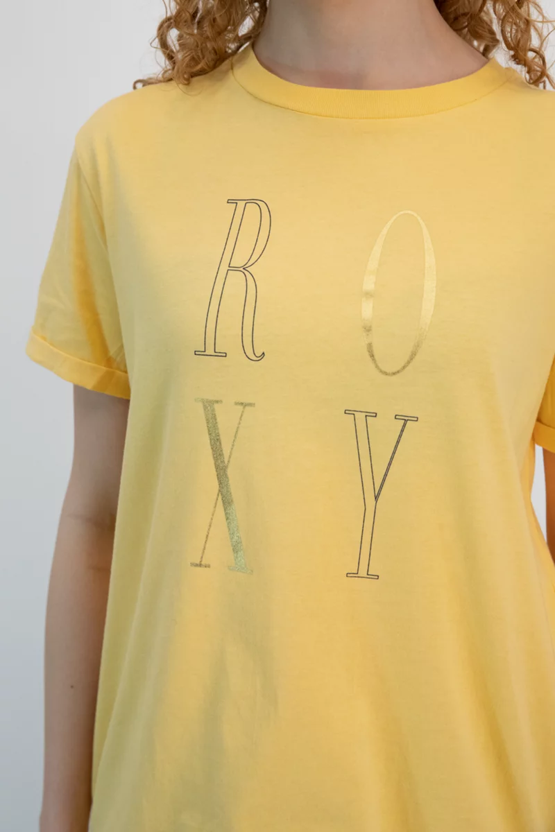 Roxy Sparkle Evening Space Letter Damen T-Shirt