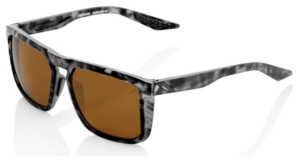 Lunettes 100% Renshaw Noir Havana / Bronze Lens