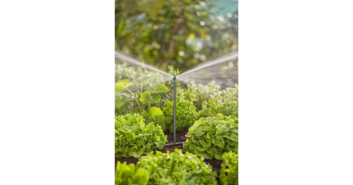 GARDENAMicro Strook Sprinkler  (Zwart/turquoise, 5 Stuks)