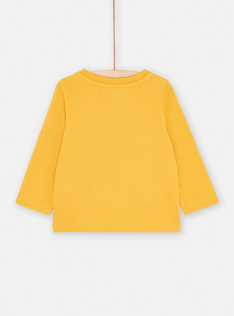 T-shirt jaune à motif animaux