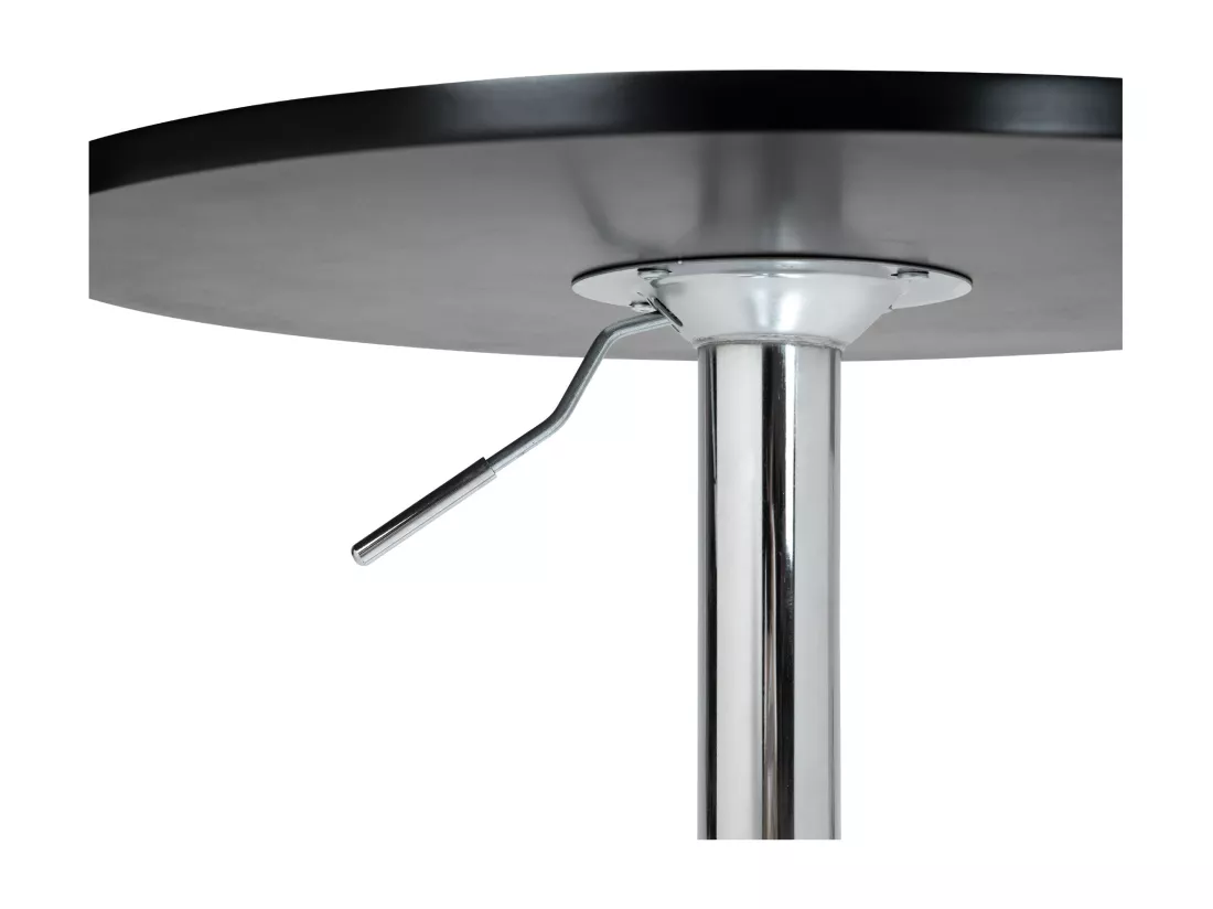 Table haute - rond Ø 60 cm - Bois - Noir - Lamoni
