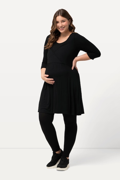 Bellieva Longshirt, Rundhals, 3/4 Arm, V-Ausschnitt
