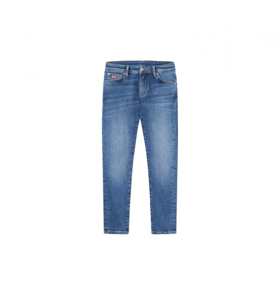 Hackett Jeans Reg Vintage azul