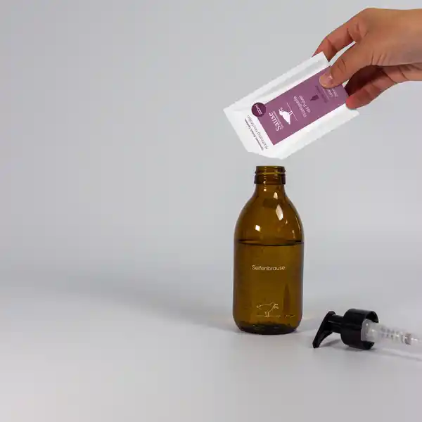 Starter-Set Flüssigseife als Pulver Lavendel Zitronengras