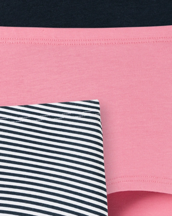 Panty TEEN STYLE 3er-Pack in schwarz/rosa