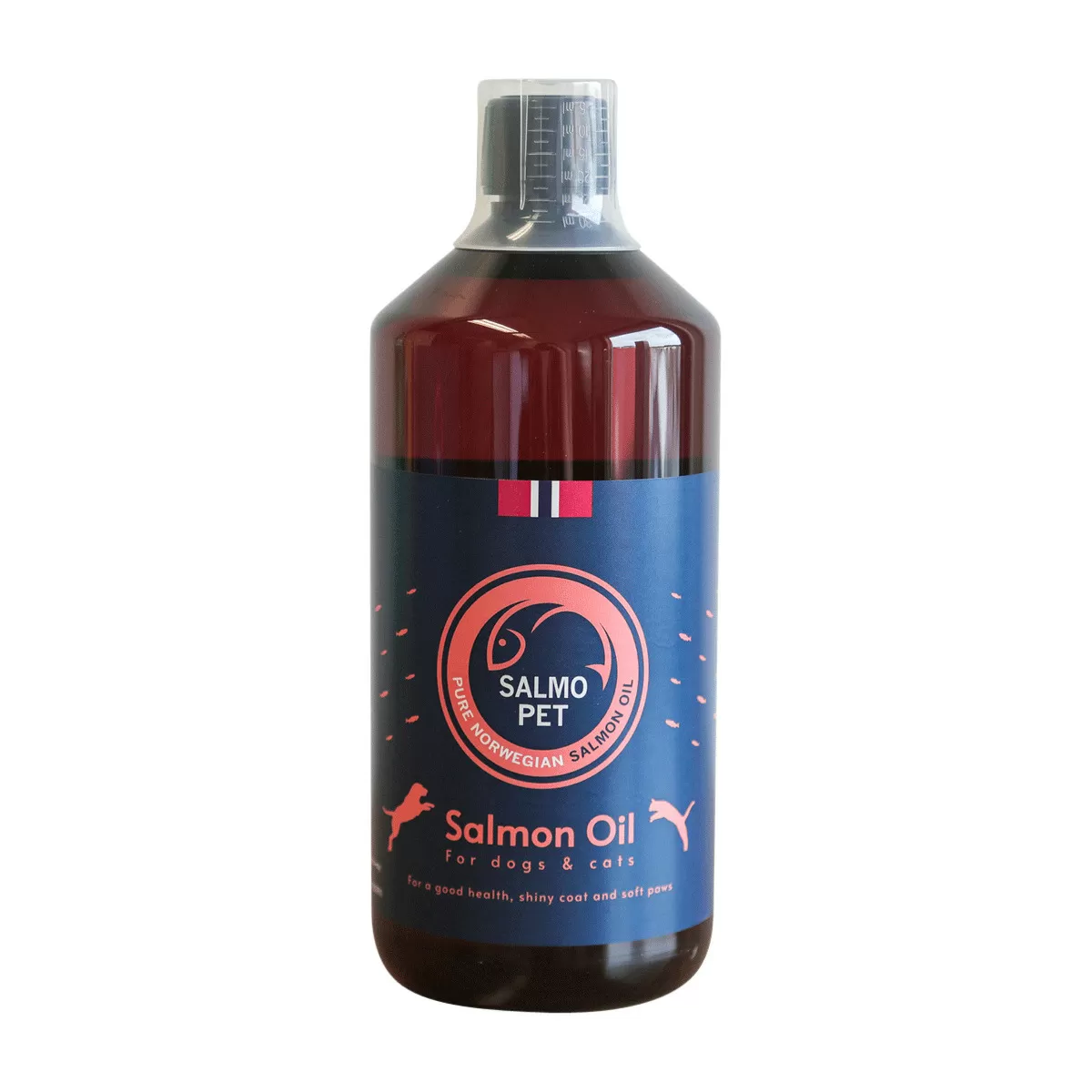 SALMOPET - Lakseolie til hund og kat - 1000ml