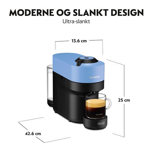 Nespresso Vertuo Pop Kaffemaskine, Pacific Blue
