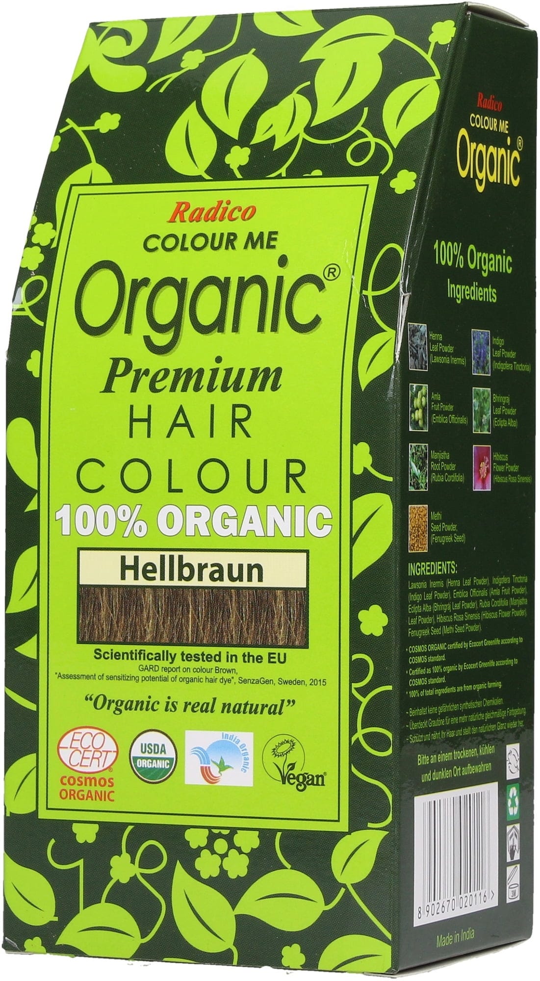 Radico  Pflanzenhaarfarbe Hellbraun, 100 g