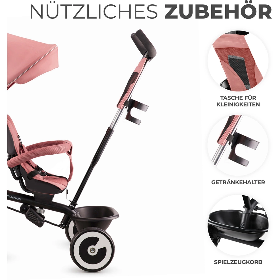 Kinderkraft Dreirad Aston, rose pink
