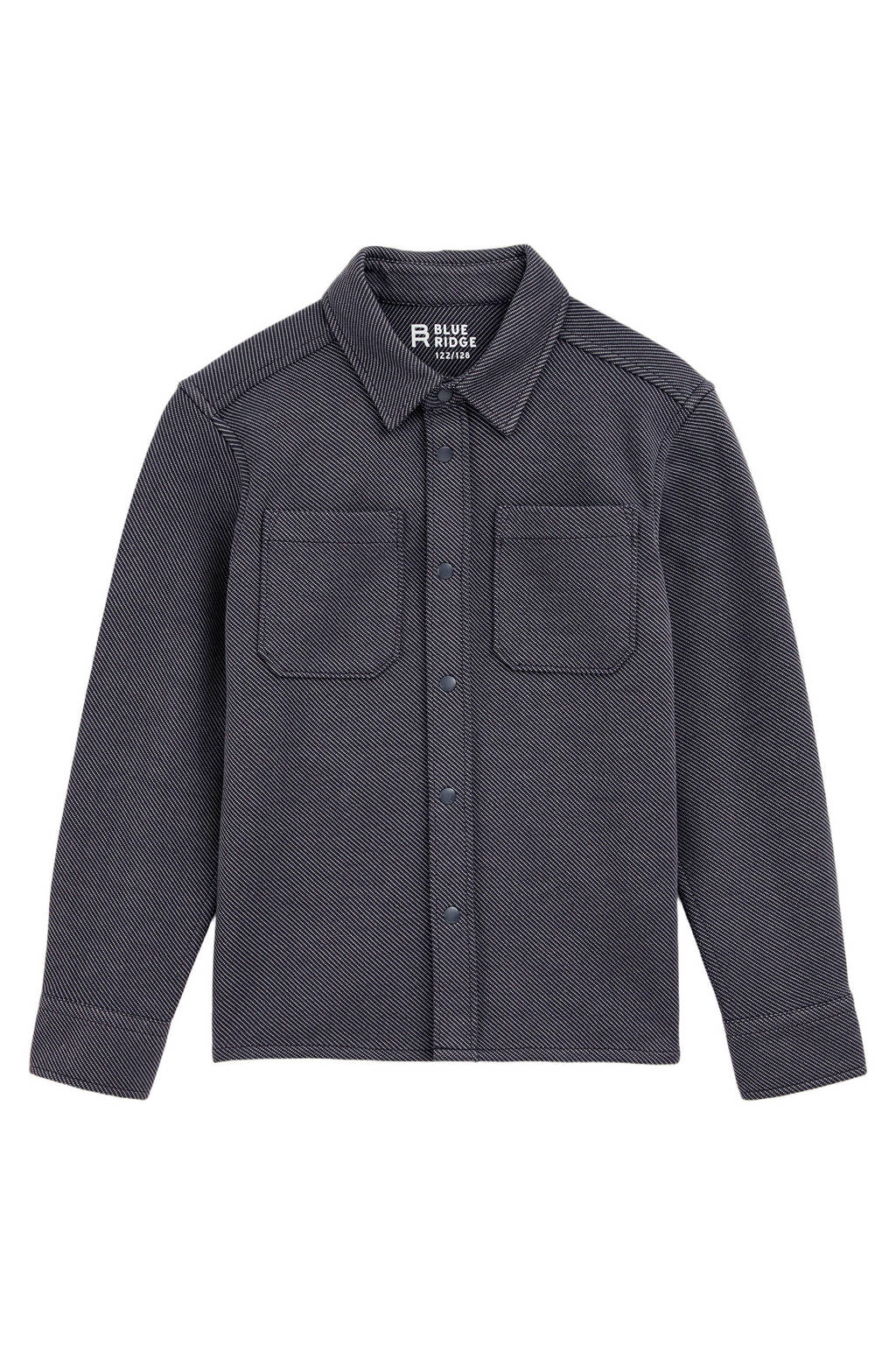 WE Fashion Blue Ridge overhemd antraciet