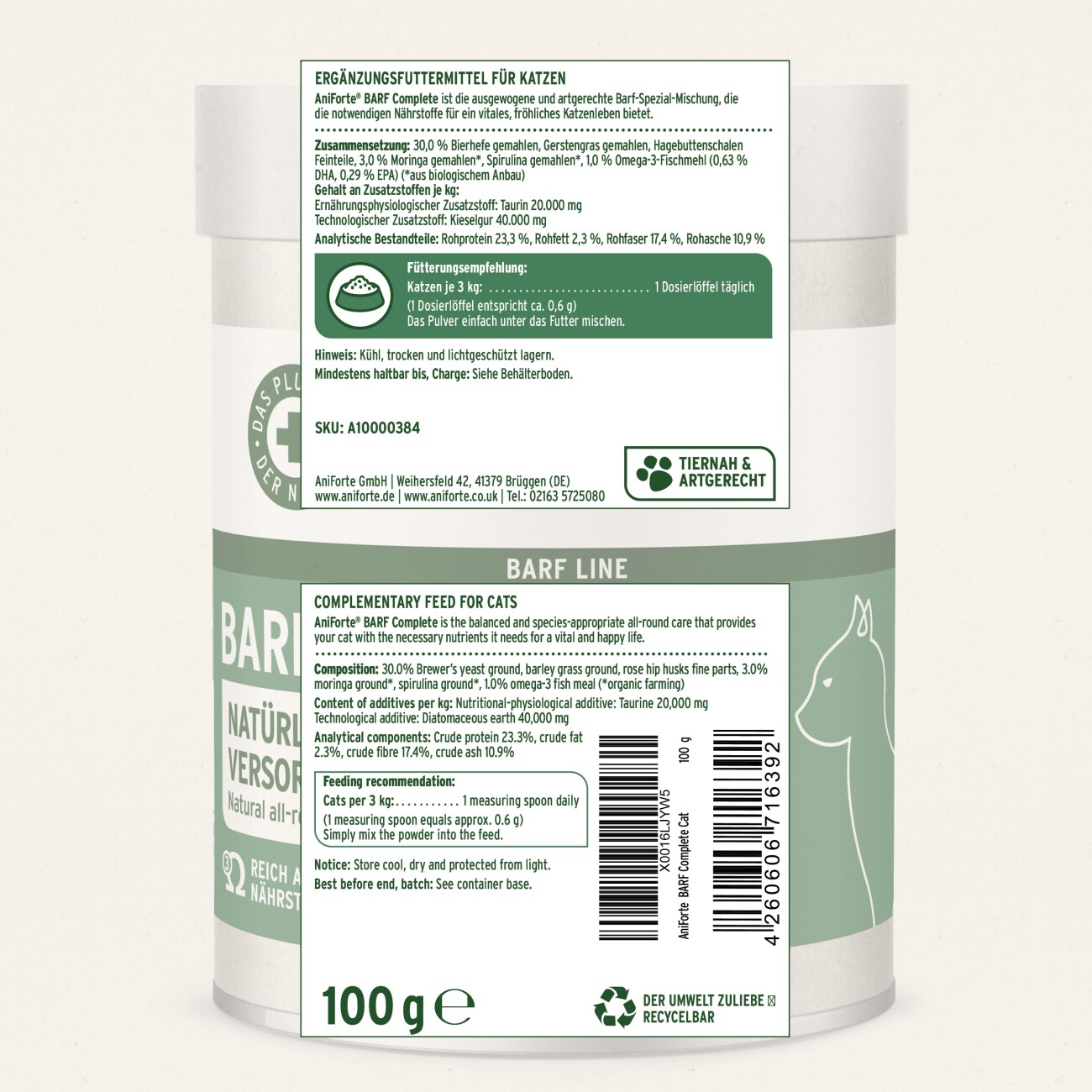 AniForte BARF Complete Cat 100g