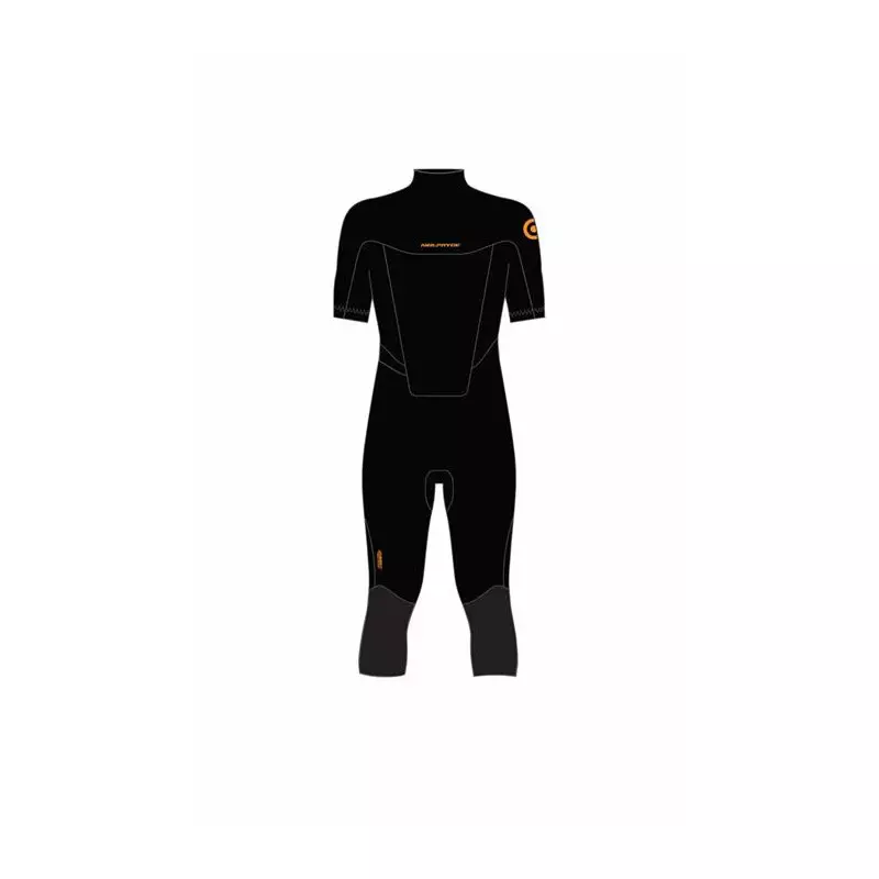 Combinaison shorty NEILPRYDE Rise S/S Overknee 3/2 Back Zip Black