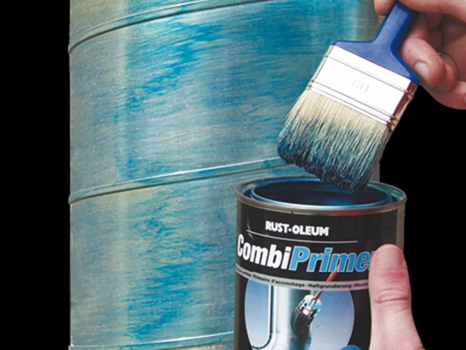 Rust-Oleum Combiprimer Hecht Primer Spuitbus - blauw transparant - 0,4L