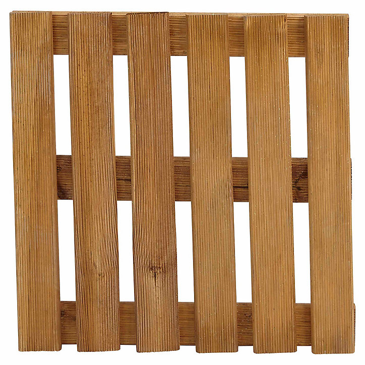 Dalle de terrasse pin marron Blooma Adige 40 x 40 cm