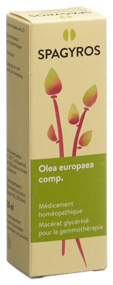 Spagyros Olea europaea Glyc Maz 1 D Spr 30 ml
