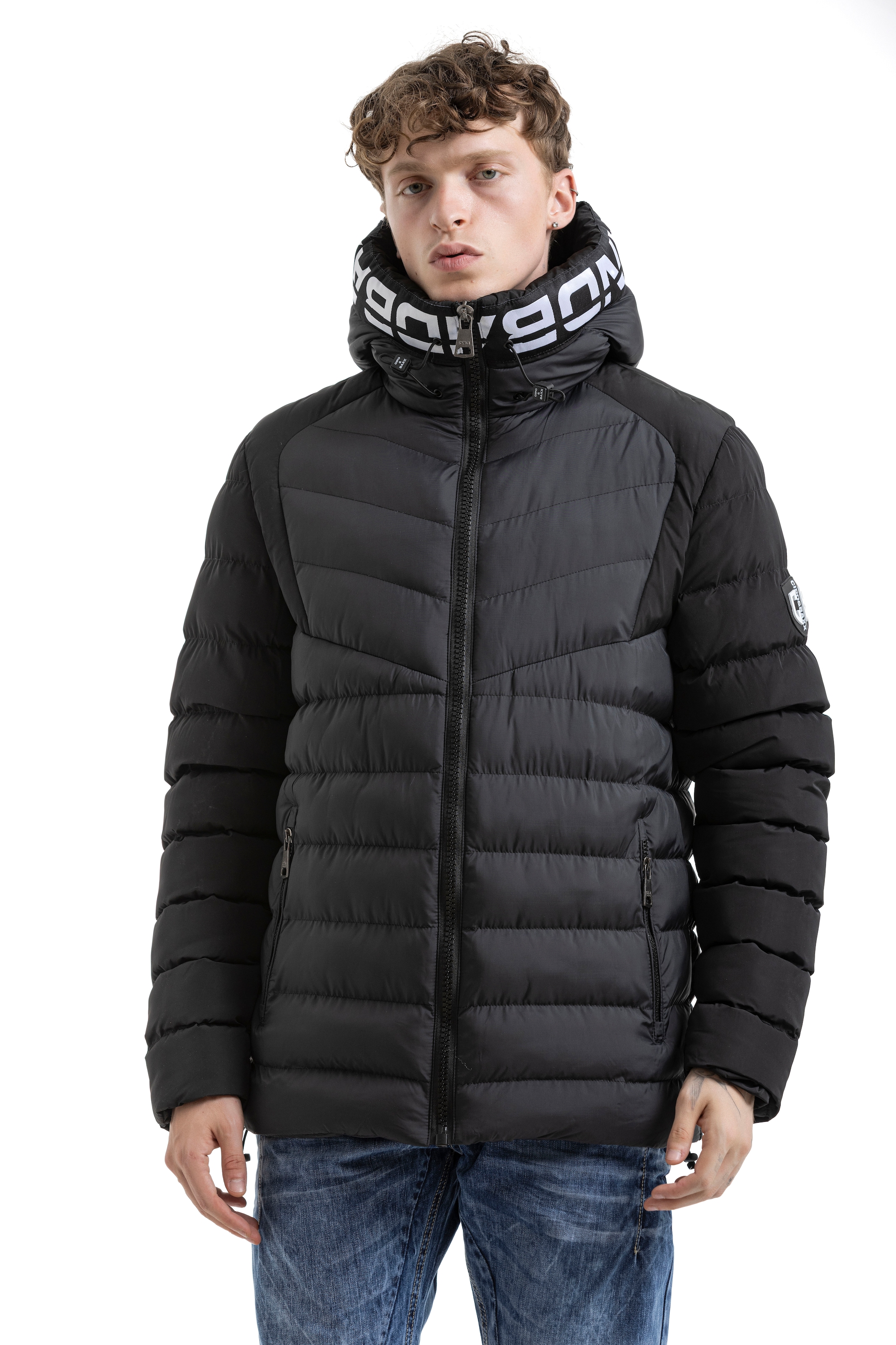 Cipo & Baxx Steppjacke mit Kapuze