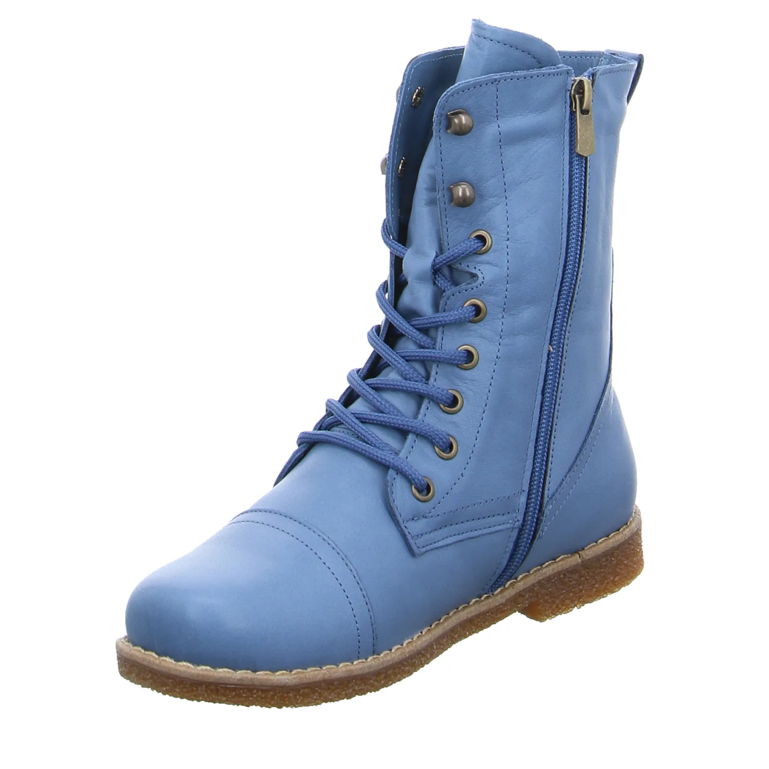 ANDREA CONTI Boot Jeansblau Leder  mit Wechselfussbett